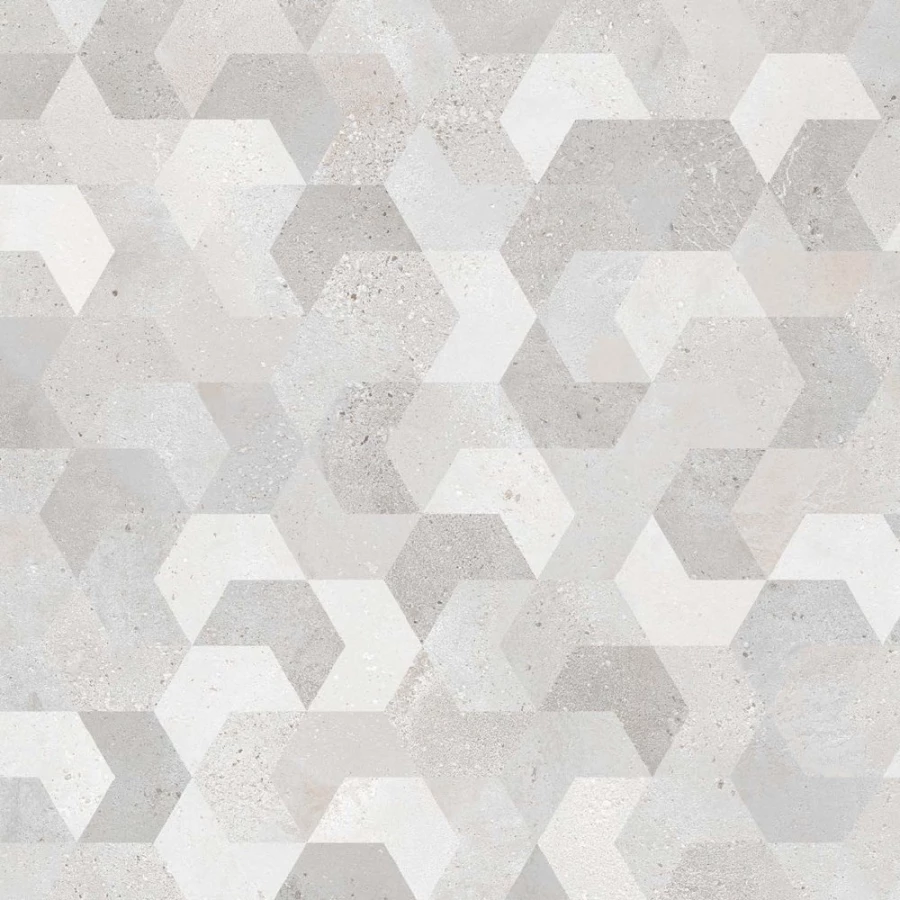 Керамический гранит Dako Chevron серый ректификат Е-5017/МR 60х60х0,9 см