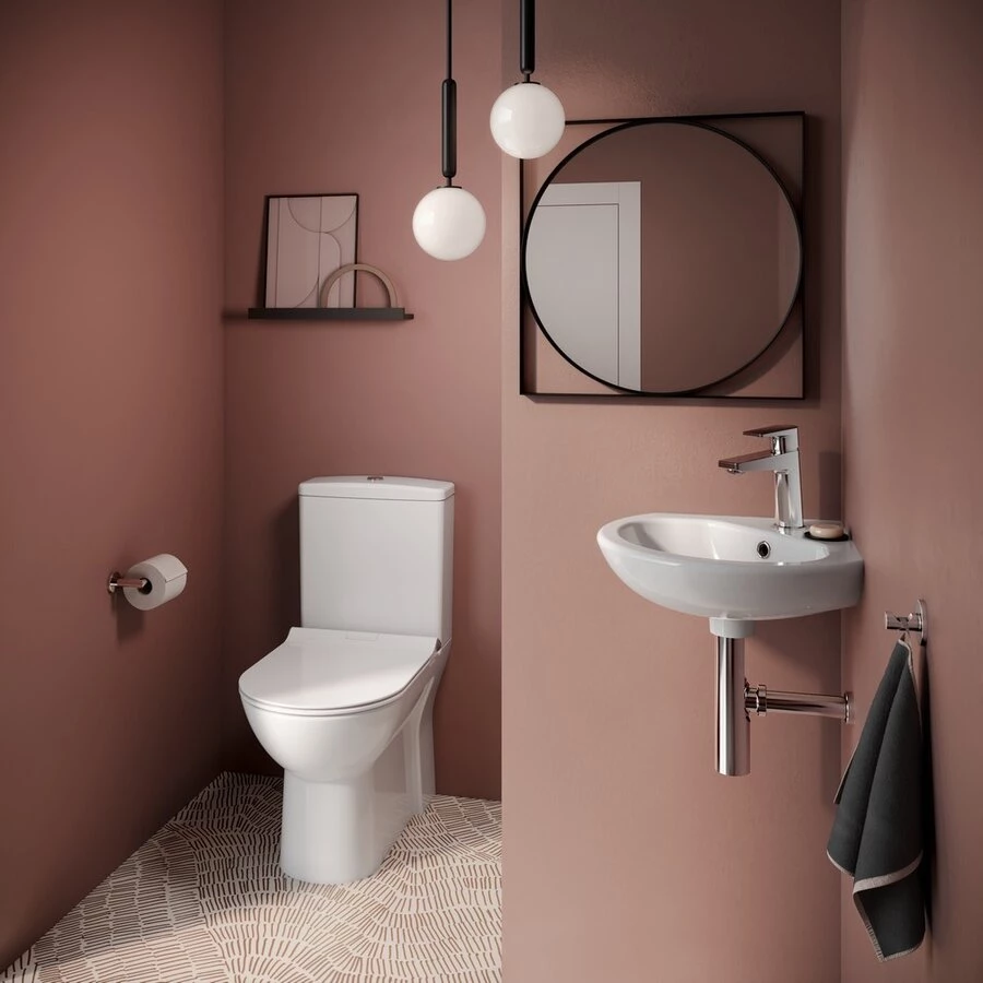 Унитаз напольный Serel Friendly с тонким сиденьем с микролифтом 6716SL