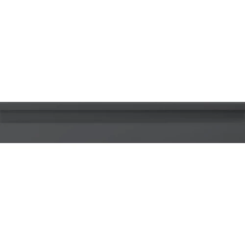 Бордюр настенный Ape Ceramica Bellagio Zocalo Nuvole матовый черный A042003 60х10 см