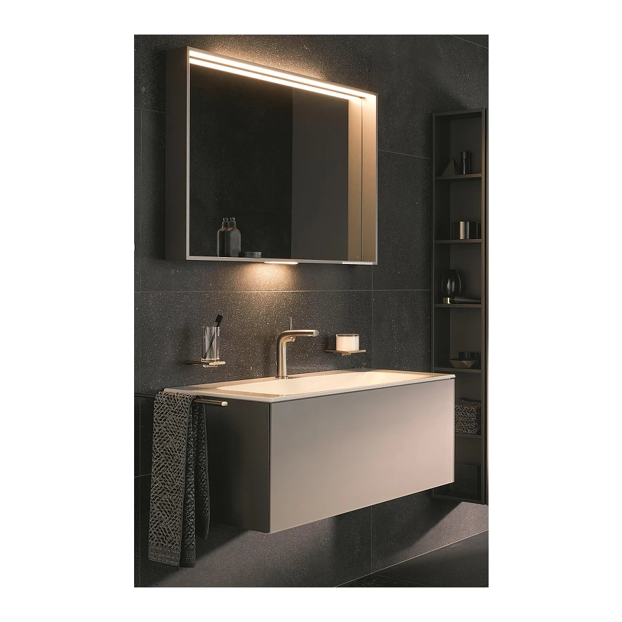 Керамический умывальник Keuco Plan 1 отверстие для смесителя 32980311201 1208x494x17 мм