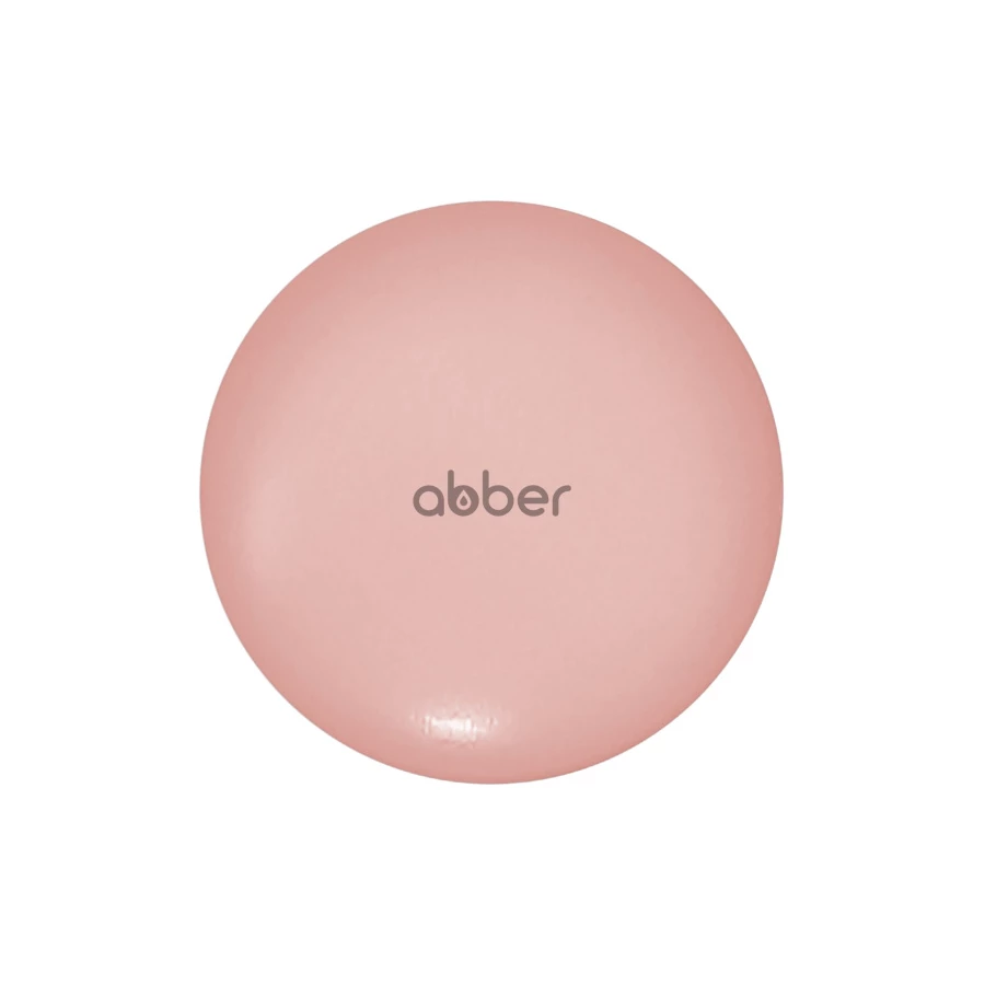 Накладка на слив для раковины Abber розовая матовая керамика AC0014MP