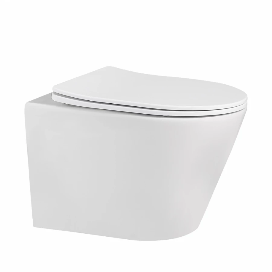 Унитаз Abber Bequem подвесной белый матовый безободковый AC1102MW