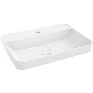 Раковина Kerama Marazzi Plaza встраиваемая сверху 55 белая глянцевая PLR.wbi.55.1