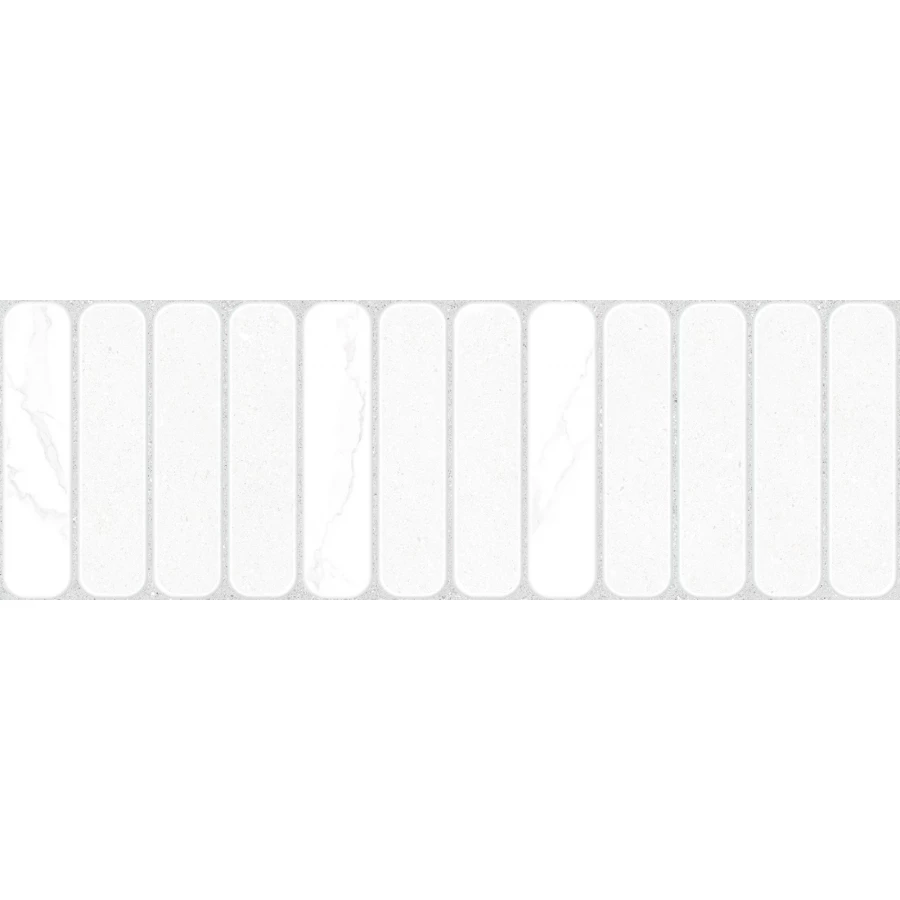 Плитка настенная ALMA Ceramica Amarant матовая белая TWU3090AMT37R 90х30 см