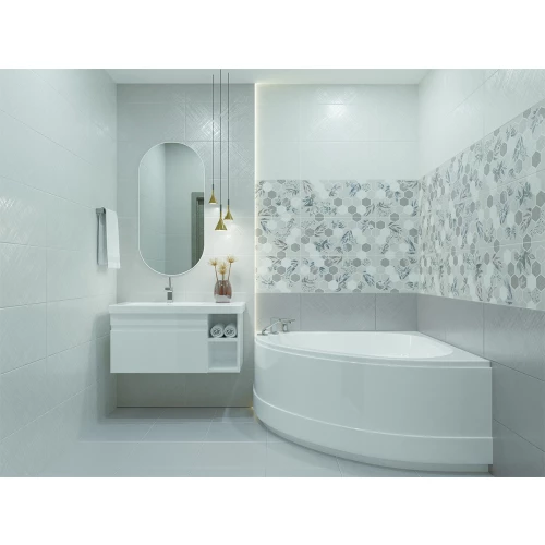 Плитка настенная Azori Incisio Light светло-серый 00-00003145 63х31,5 см