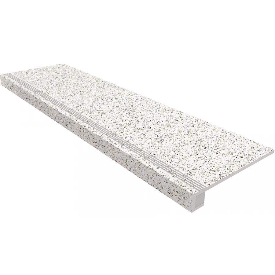 Комплект Estima Cosmos Ступень CM00 33x120 неполированная прямоугольный бортик с насечками Подступенок 14,5x120 39879
