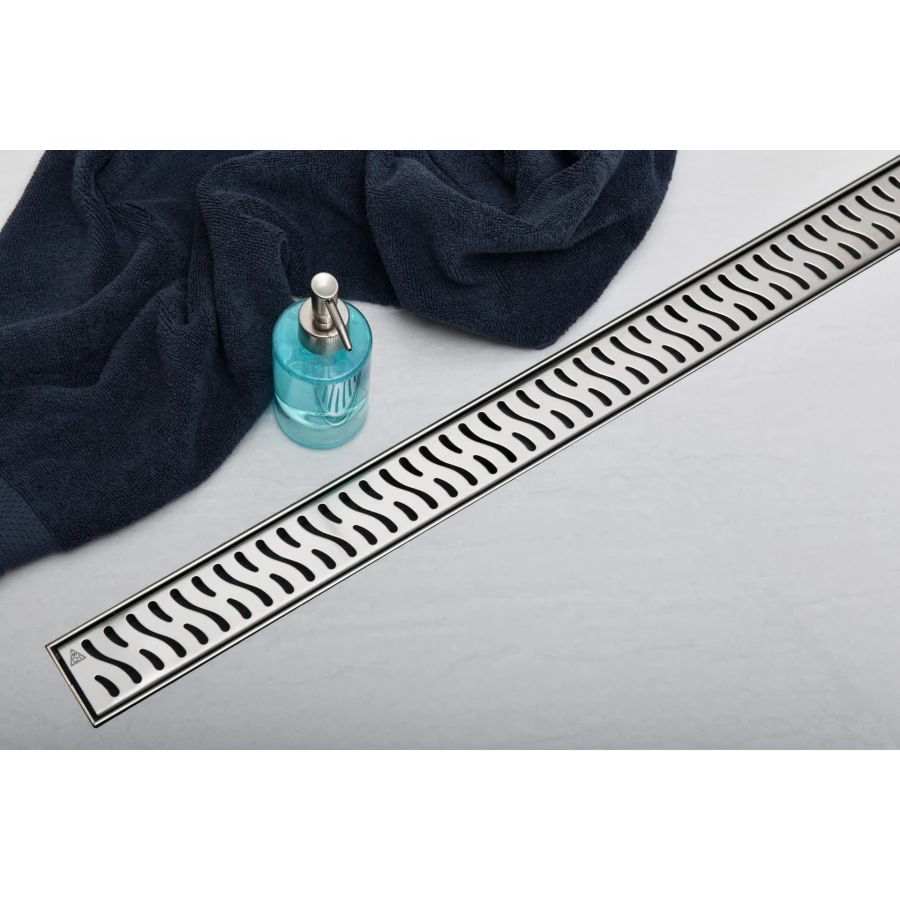 Душевой лоток Creto Zigzag с решеткой хром CRE-550 ZH 55 см