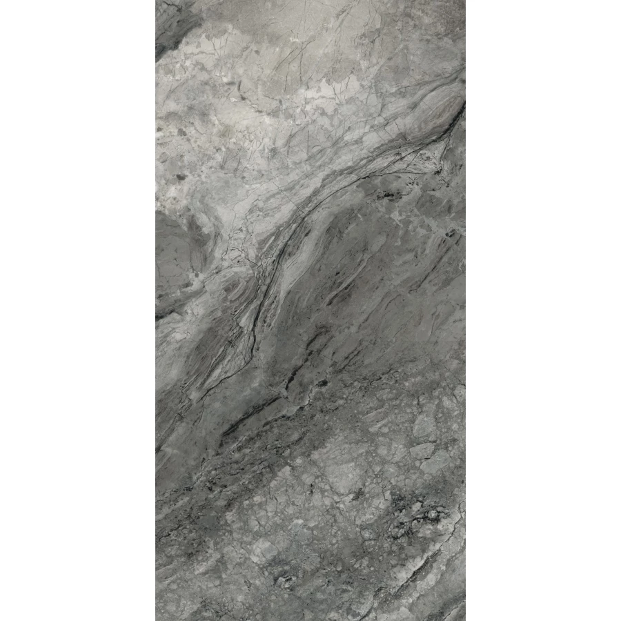 Керамогранит Vitra MarbleSet Иллюжн Лаппато R9 темно-серый 60х120 см