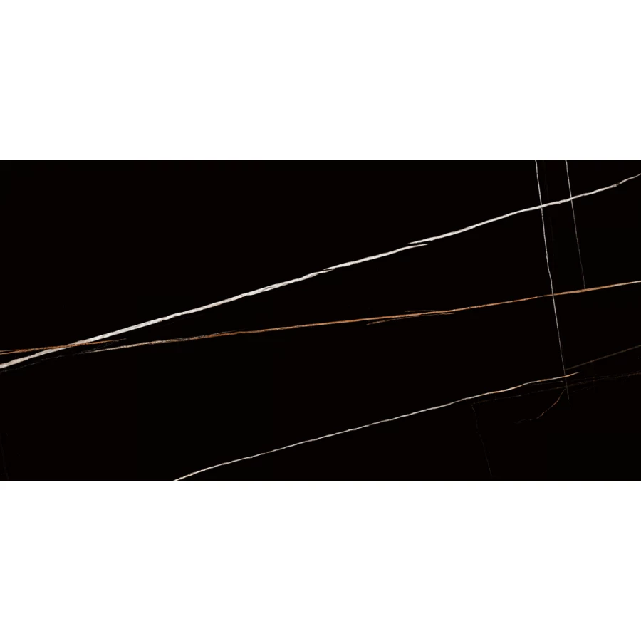 Керамогранит Laparet Lawa Black Полированный черный 120х60 см