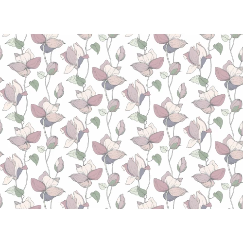 Обои винил на флизелине Marburg Flora Красный Зеленый Белый 47472 10,05x0,53 м