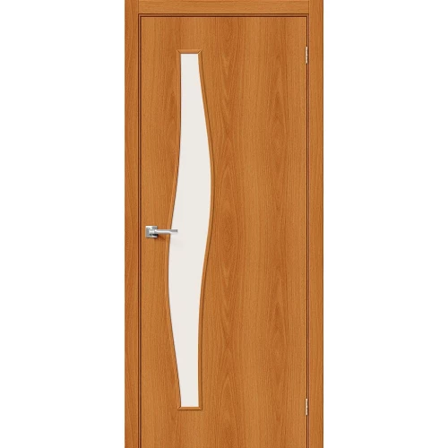 Межкомнатная дверь Bravo 6С 200x70 экошпон Direct полотно Сатинато цвет Л-12 (МиланОрех)