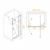 Душевая дверь RGW LE-004 Прозрачное 1000 351200410-11 100х195 см