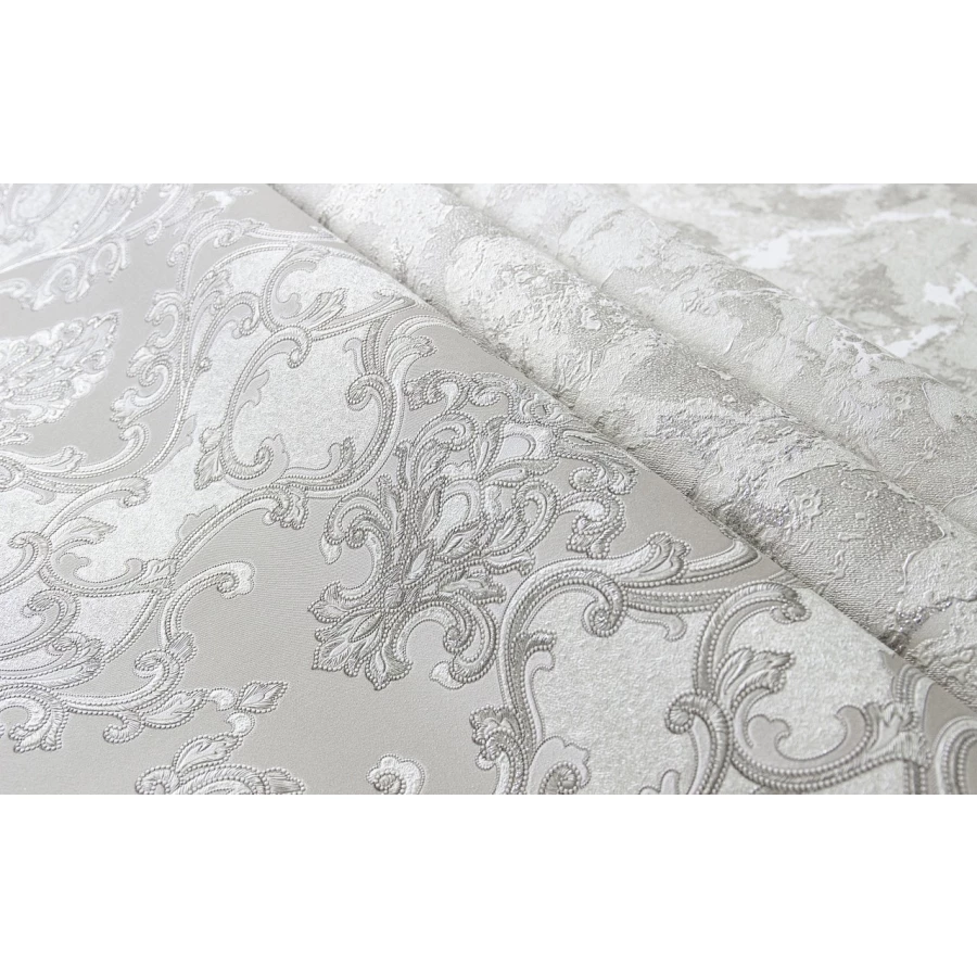 Обои флизелиновые Аспект Флоренция белые 70386-42 1,06х10,05 м