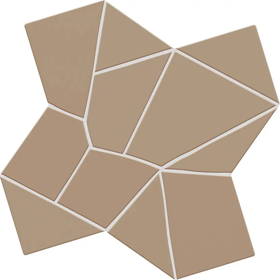 Керамогранит WOW Trencadis Gaudi Mud матовый коричневый 134261 25,5х25,5 см