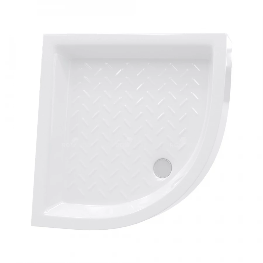 Душевой поддон полукруглый керамический RGW CR/R 19170499-01 90х90 см