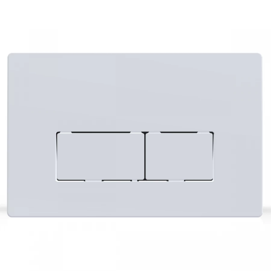 Кнопка смыва Azario двойная квадратная цвет белый AZ-8200-0090 AZ-P58-0130