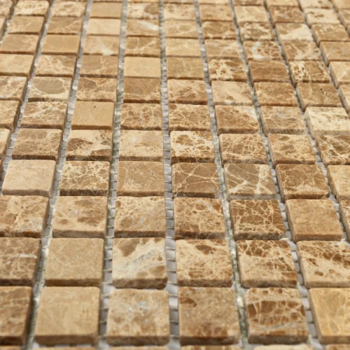 Мозаика Bonaparte Каменная мозаика Madrid-15 slim Matt 15х15 матовая коричневая 30,5х30,5 см