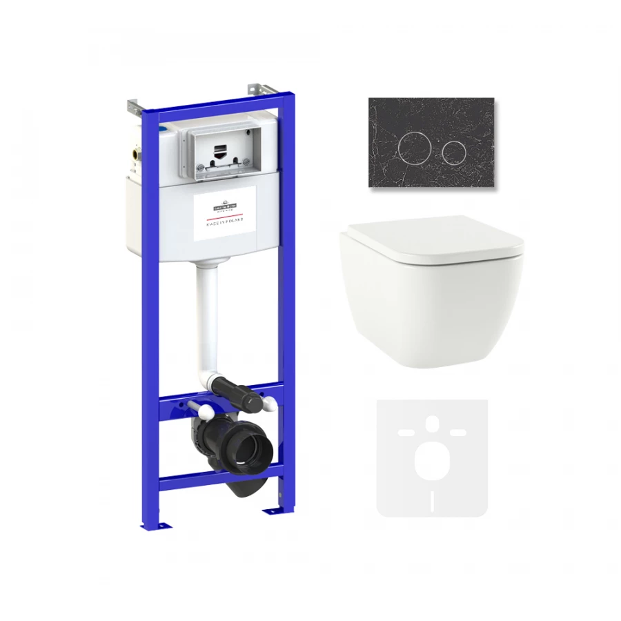 Унитаз Lavinia Boho Relfix One Compacto 75110083 (комплект 6 в 1)