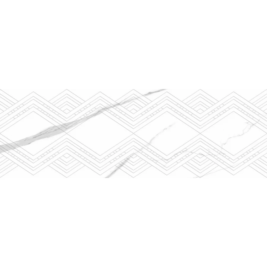 Плитка настенная Dogma Elegante Calacatta Quadri Shine Rettificato глянцевая белая NQ39027D2 90x30 см