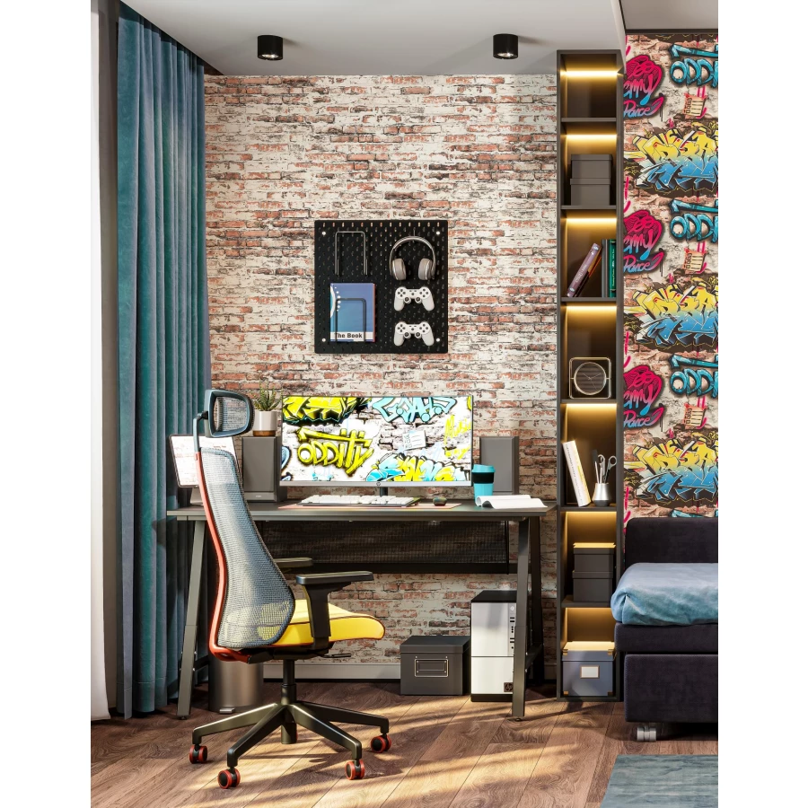 Обои флизелиновые Palitra Home HomeColor Daim серые HC71907-14 1.06х10.05 м