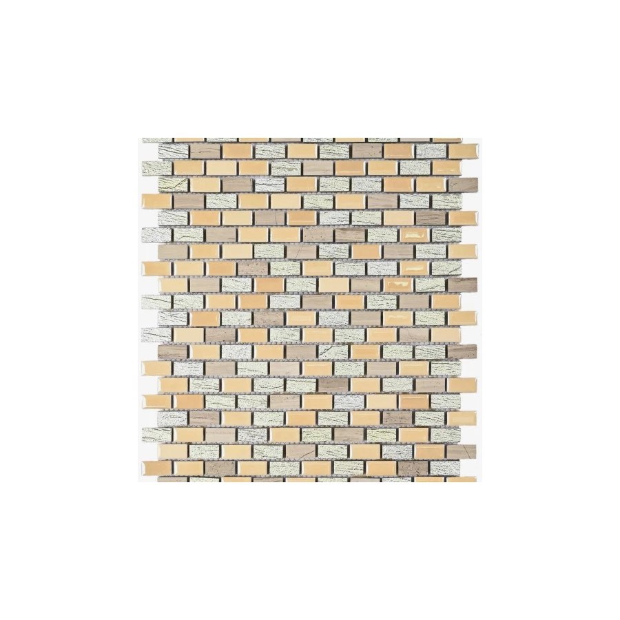 Мозаика Bonaparte Керамическая мозаика Select 25х12 полуглянцевая бежевя 30,6х26,9 см