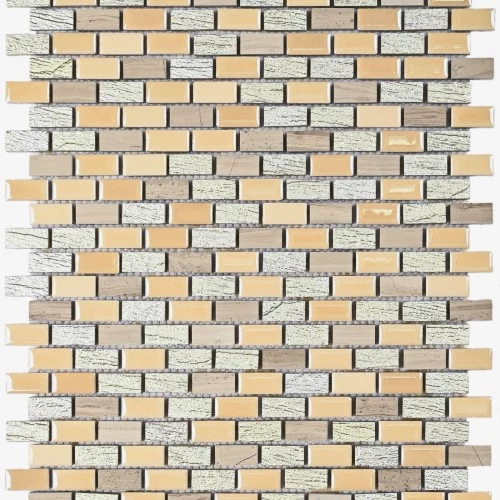 Мозаика Bonaparte Керамическая мозаика Select 25х12 полуглянцевая бежевя 30,6х26,9 см