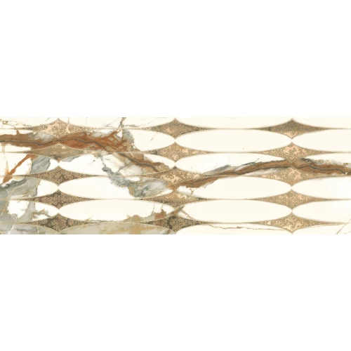 Плитка настенная Dune Ceramica Theia Eos глянцевая серая 188512 90x30 см