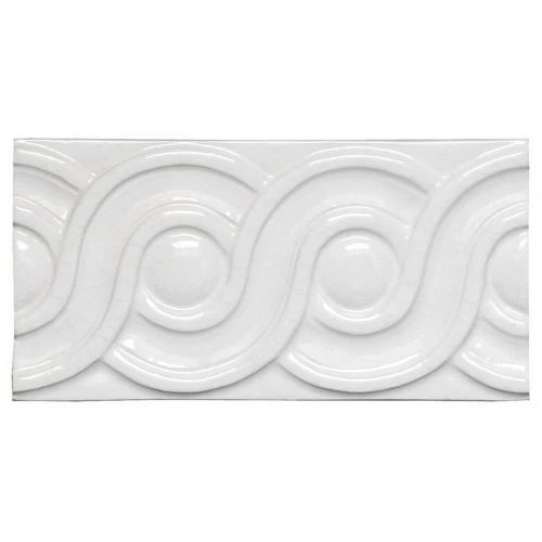Плитка керамическая Adex Модерниста Релиеве Cласиcо C/C Бланcо / Modernista Relieve Clasico C/C Blanco глянцевая белая ADMO4078 15х7,5 см