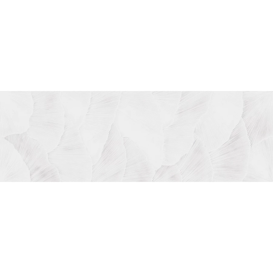 Плитка настенная Metropol Santorini Art White Glow матовая белая R0002765 90x30 см