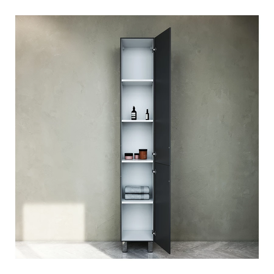 Шкаф-пенал напольный Am Pm Gem правый графит матовый M90CSR0306GM 30 см