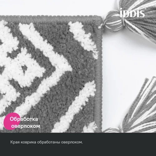 Коврик Iddis Décor для ванной комнаты микрофибра серый DT01P58i12 50x80 см