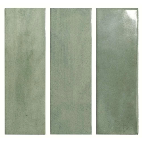 Плитка настенная DNA Tiles Calema Clover глянцевая зеленая 136313 16х5,2 см