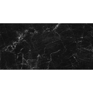 Керамогранит Neodom Marble Nero Creta Polished глянцевый черный CV20202 120x60 см