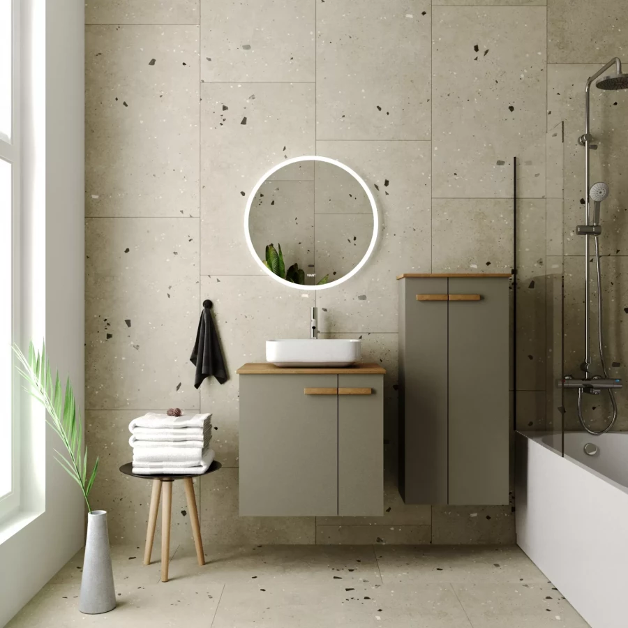 Зеркало Viant Мюнхен led подсветка VMUN60-ZLED 60х60 см