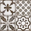 Плитка настенная ALMA Ceramica Бохо / Boho рельефная матовая коричневая 11 шт в уп TWU2550BOH17 250х24,9 см