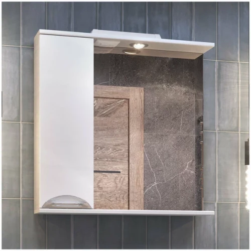 Зеркало шкаф Vigo Callao 700 навесной левый со спотом z.CAL.70.L.El 70x70 см