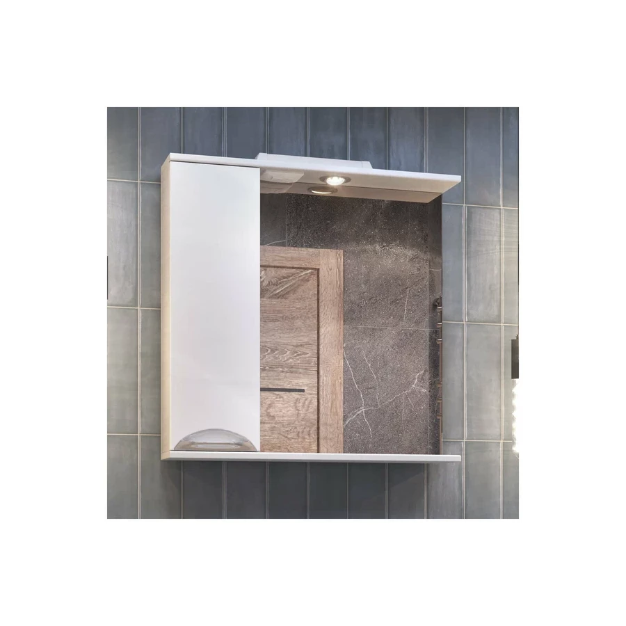Зеркало шкаф Vigo Callao 700 навесной левый со спотом z.CAL.70.L.El 70x70 см