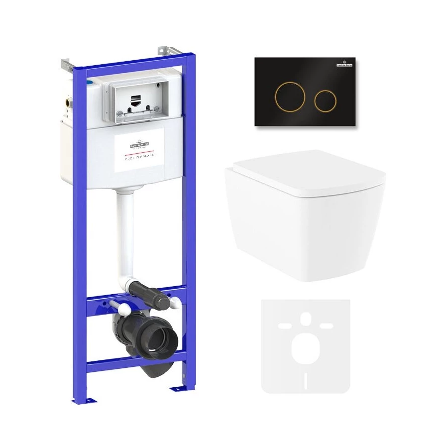 Унитаз Lavinia Boho Relfix Aveo Rimless 75110250 (комплект 6 в 1)