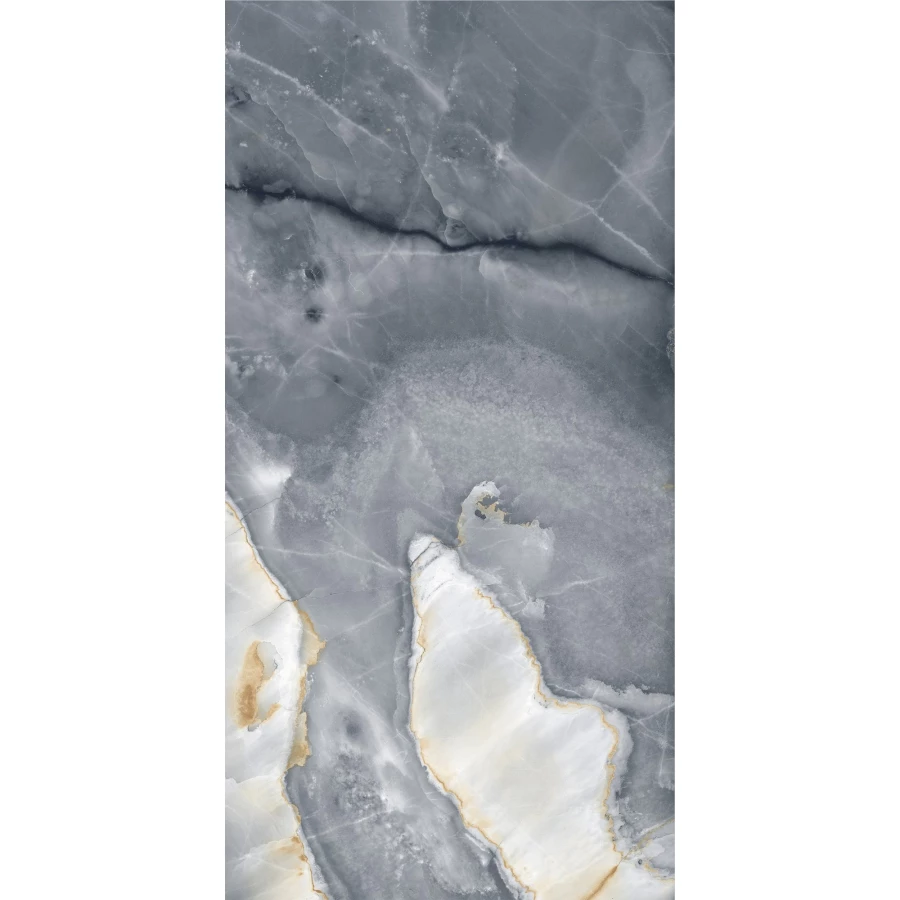 Керамогранит Global Tile Aristocrat глянцевый темно-серый GT1206015309PR 120х60 см