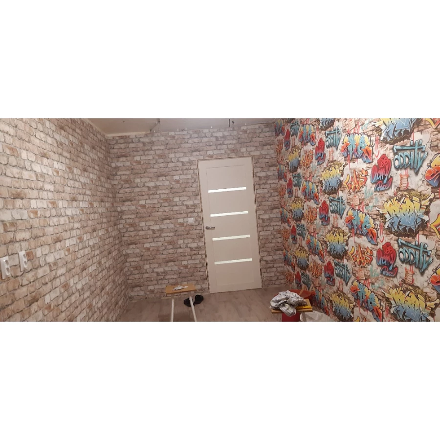 Обои флизелиновые Palitra Home HomeColor Daim красные HC71906-54 1,06х10,05 м