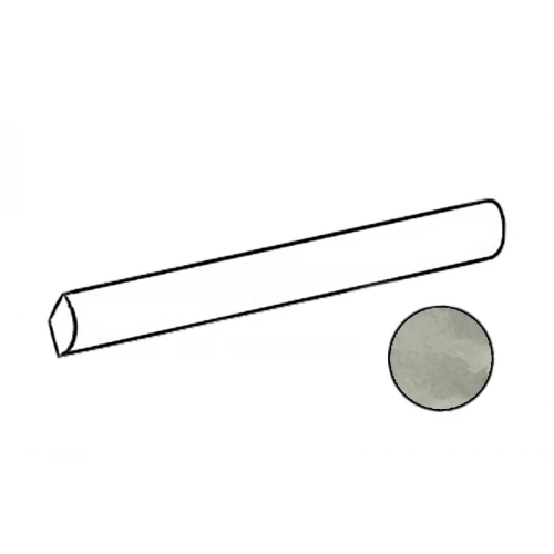 Плитка керамическая Equipe Артисан Йоллы Алабастер / Artisan Jolly Alabaster бордюр глянцевый серый 24489 20х1,2 см