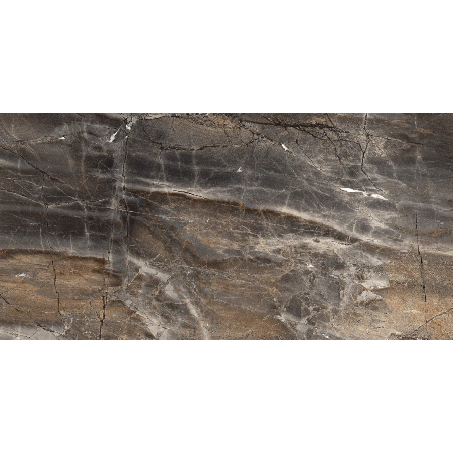 Керамогранит Laparet Electra Brown Полированный коричневый 60x120 см