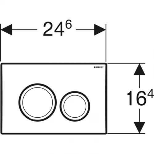 Смывная клавиша Geberit Delta 20 двойной смыв Альпийский белый 115.127.11.1