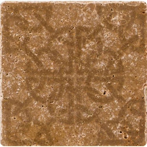 Декор Stone4Home Ornament №6 натуральный травертин бежевый 10x10 см
