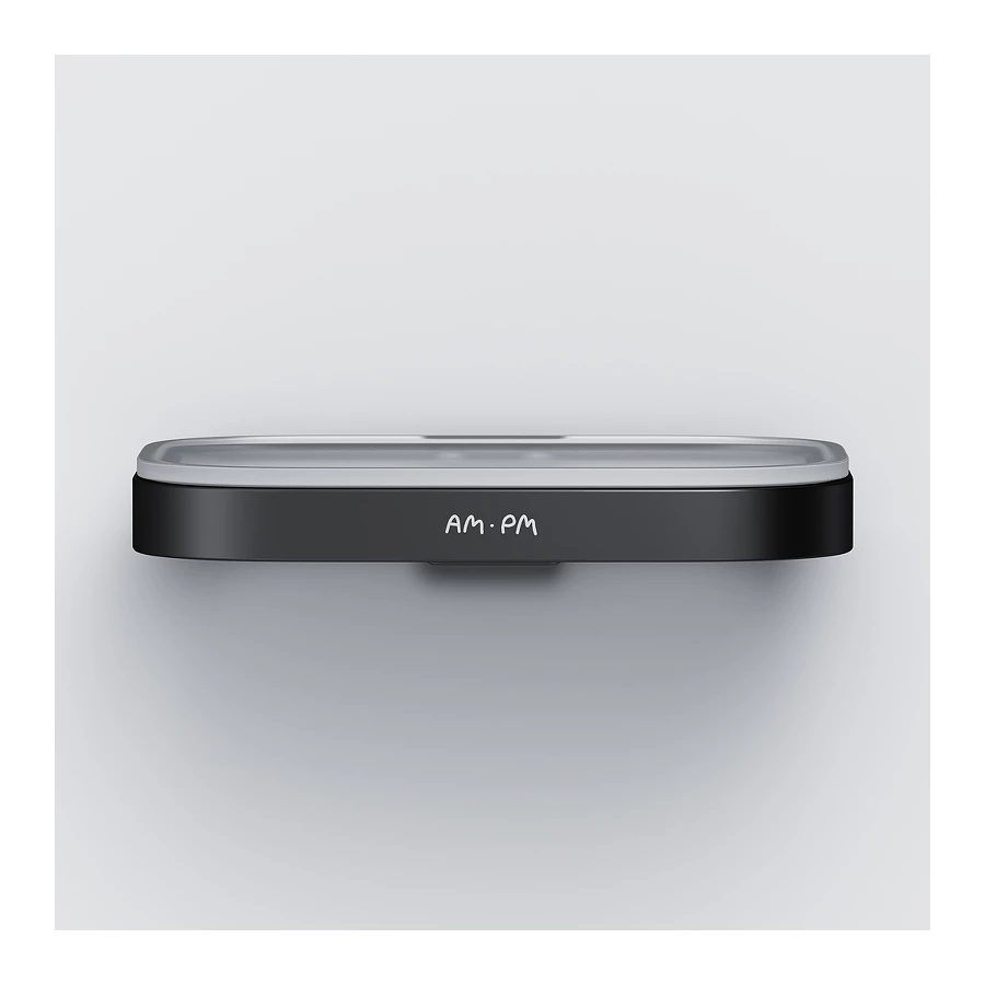 Стеклянная мыльница с настенным держателем Am Pm Func черный A8F34222