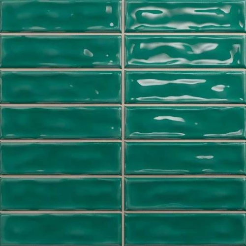 Плитка настенная Dar Ceramics Noa-Sticks Emerald глянцевая зеленая 20x20 см