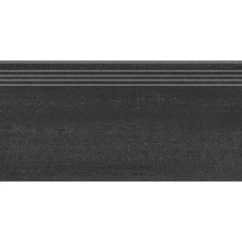 Ступень из керамогранита Kerama Marazzi Про Дабл матовая черная DD200820R/GR 60х30 см
