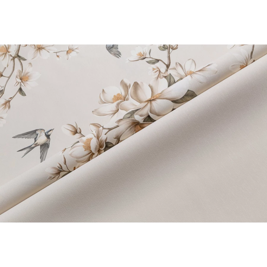 Обои флизелиновые Palitra Life Magnolia бежевые PL72536-12 1,06х10,05 м