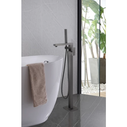 Смеситель Abber Daheim напольный никель AF8215NG