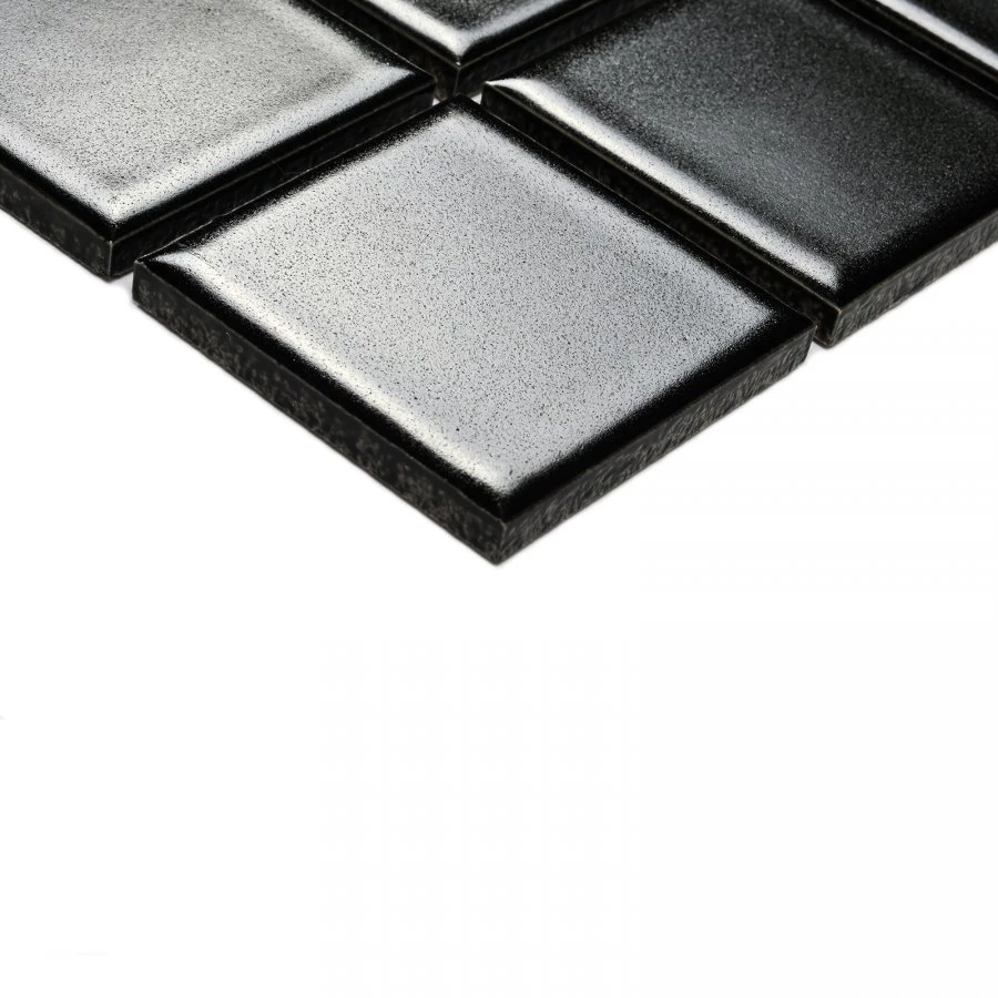 Мозаика Bonaparte Керамогранитная мозаика Manila Black 48х48 матовая черная 30,6х30,6 см